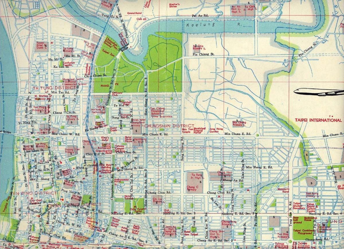 Površina karti Taipei 
