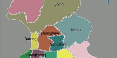 Taipei područje na karti