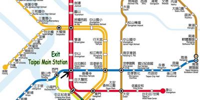 Glavni Taipei željeznički kolodvor karti