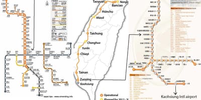 Karta Taipei high speed rail