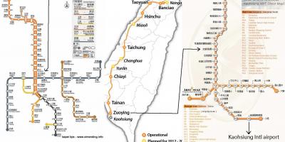 Karta Taipei high speed rail