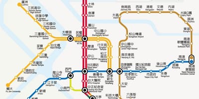 Tarifa kartica Taipei MRT 